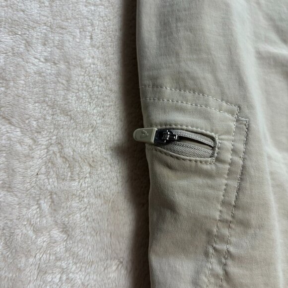 Eddie‎ Bauer First Ascent Womens Capri Pants 8 Hiking Pumice Beige Lightweight - Picture 9 of 13
